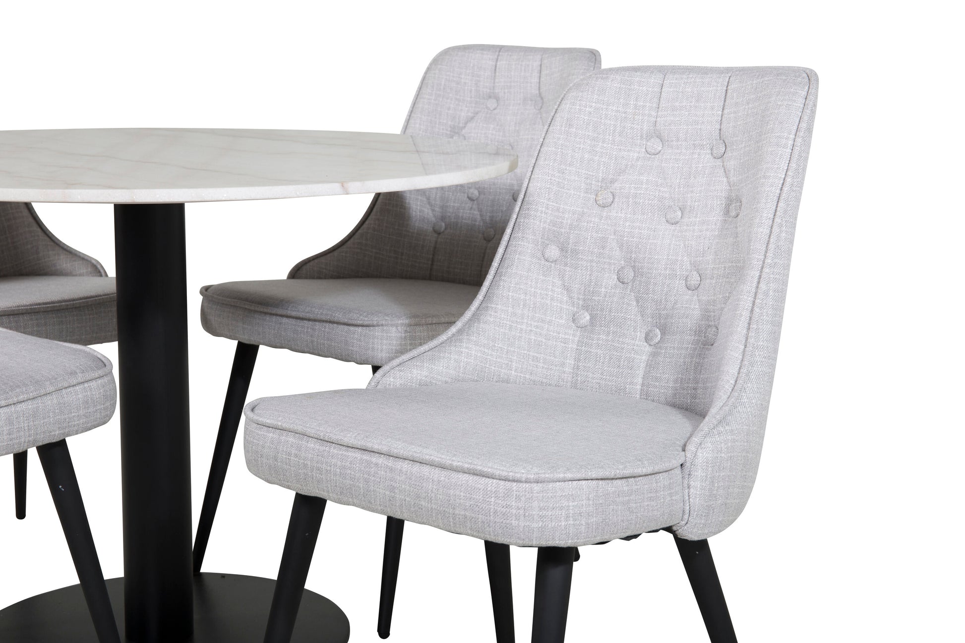 Estelle Matbord med Velvet Deluxe Stolarna Matgrupp