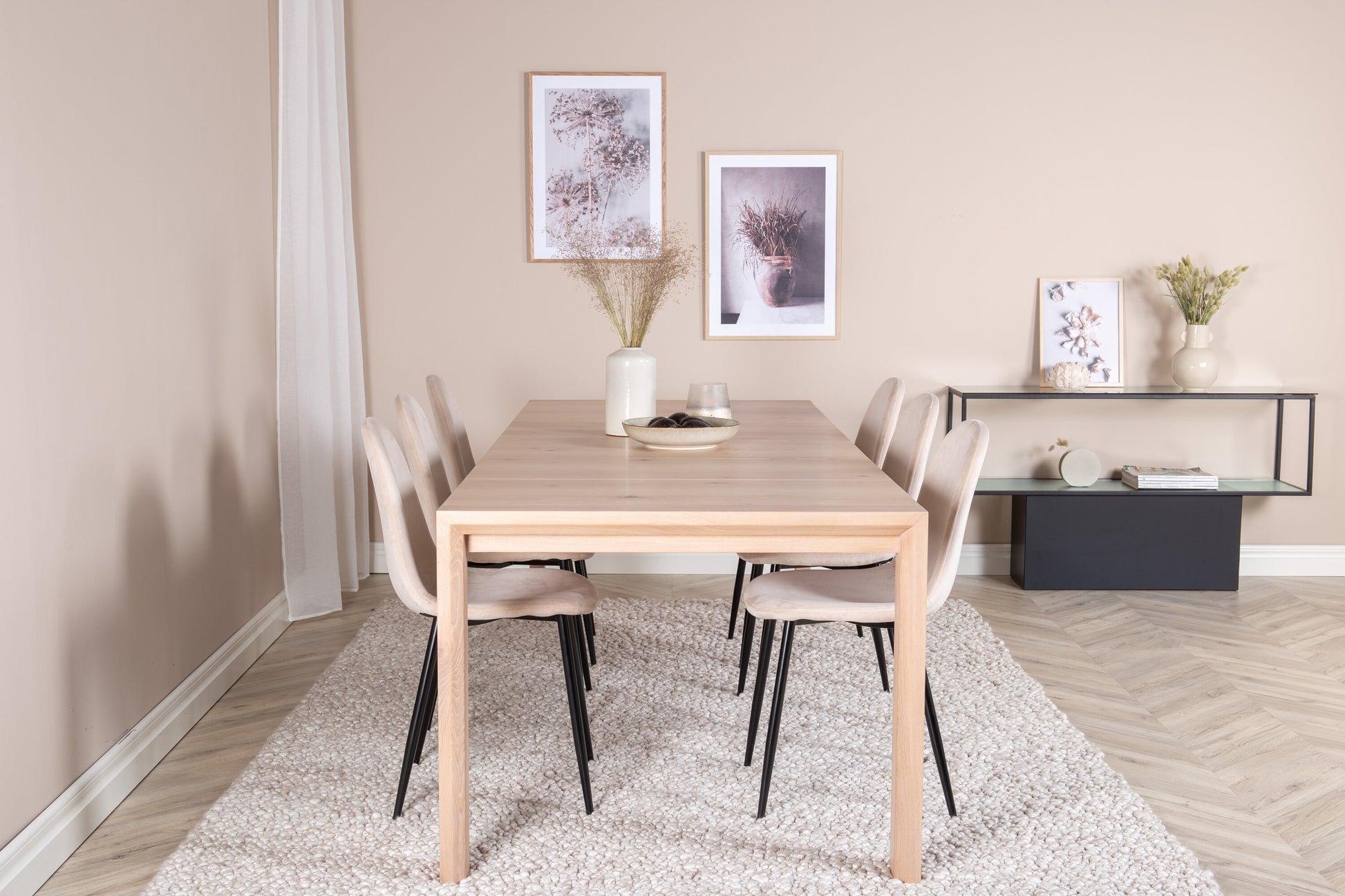 Slider Matbord med Polar Stolarna Matgrupp