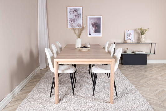 Slider Matbord med Polar Stolarna – Bord: 75x170x95 Stol: 53x87x44