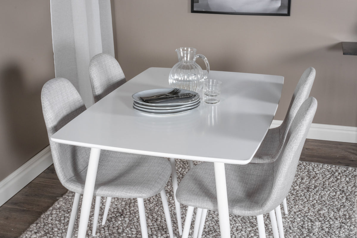 Polar Matbord med Polar Stolarna – Bord: 75x120x80 Stol: 53x87x44