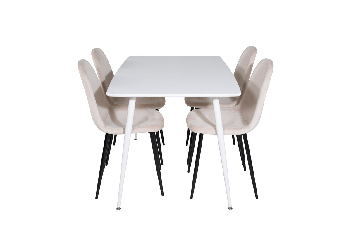 Polar Matbord med Polar Stolarna – Bord: 75x120x80 Stol: 53,3x88x42,5