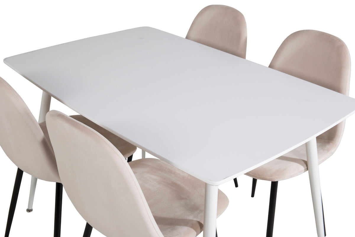 Polar Matbord med Polar Stolarna – Bord: 75x120x80 Stol: 53,3x88x42,5
