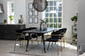 Gold Matbord med Arrow Stolarna – Bord: 76x180x85 Stol: 61x79x58