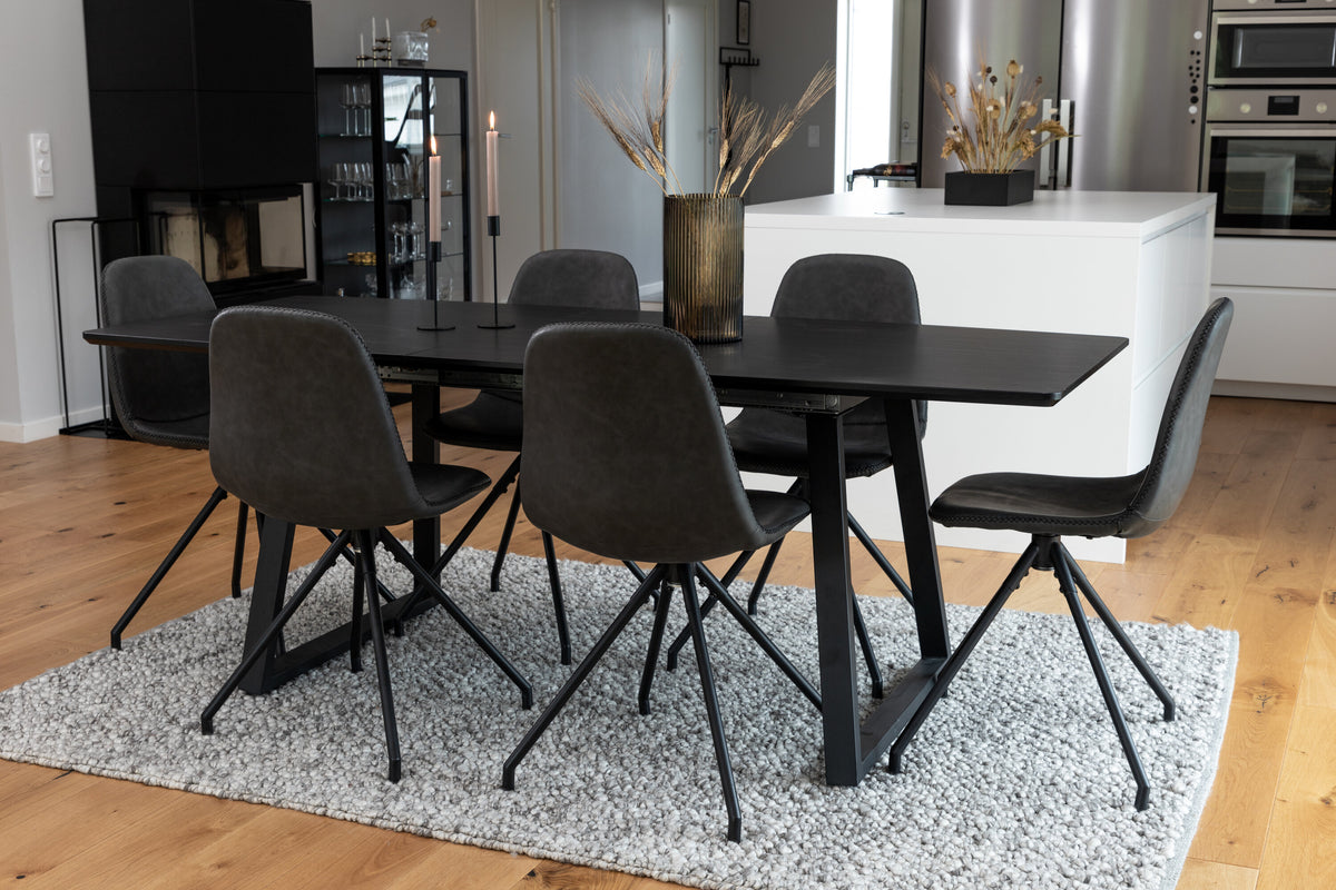 Inca Matbord med Polar Stolarna – Bord: 75x160x85 Stol: 54x88x44