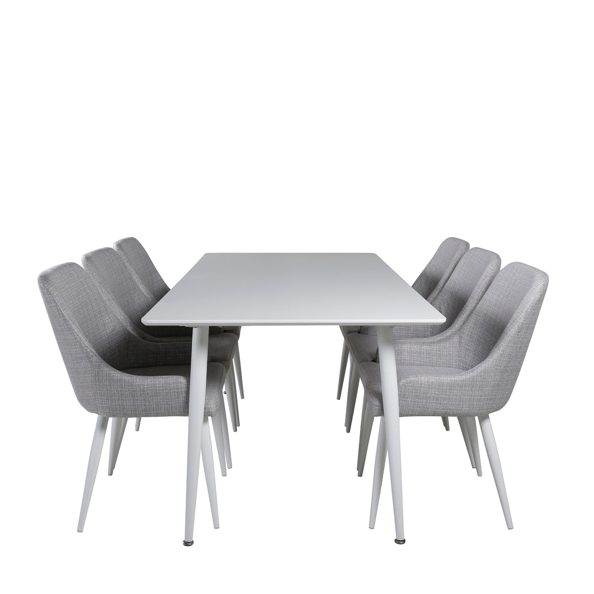 Polar Matbord med Plaza Stolarna – Bord: 75x180x90 Stol: 58x86x49