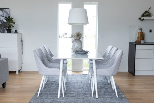 Polar Matbord med Plaza Stolarna – Bord: 75x180x90 Stol: 58x86x49