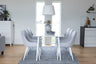 Polar Matbord med Plaza Stolarna – Bord: 75x180x90 Stol: 58x86x49