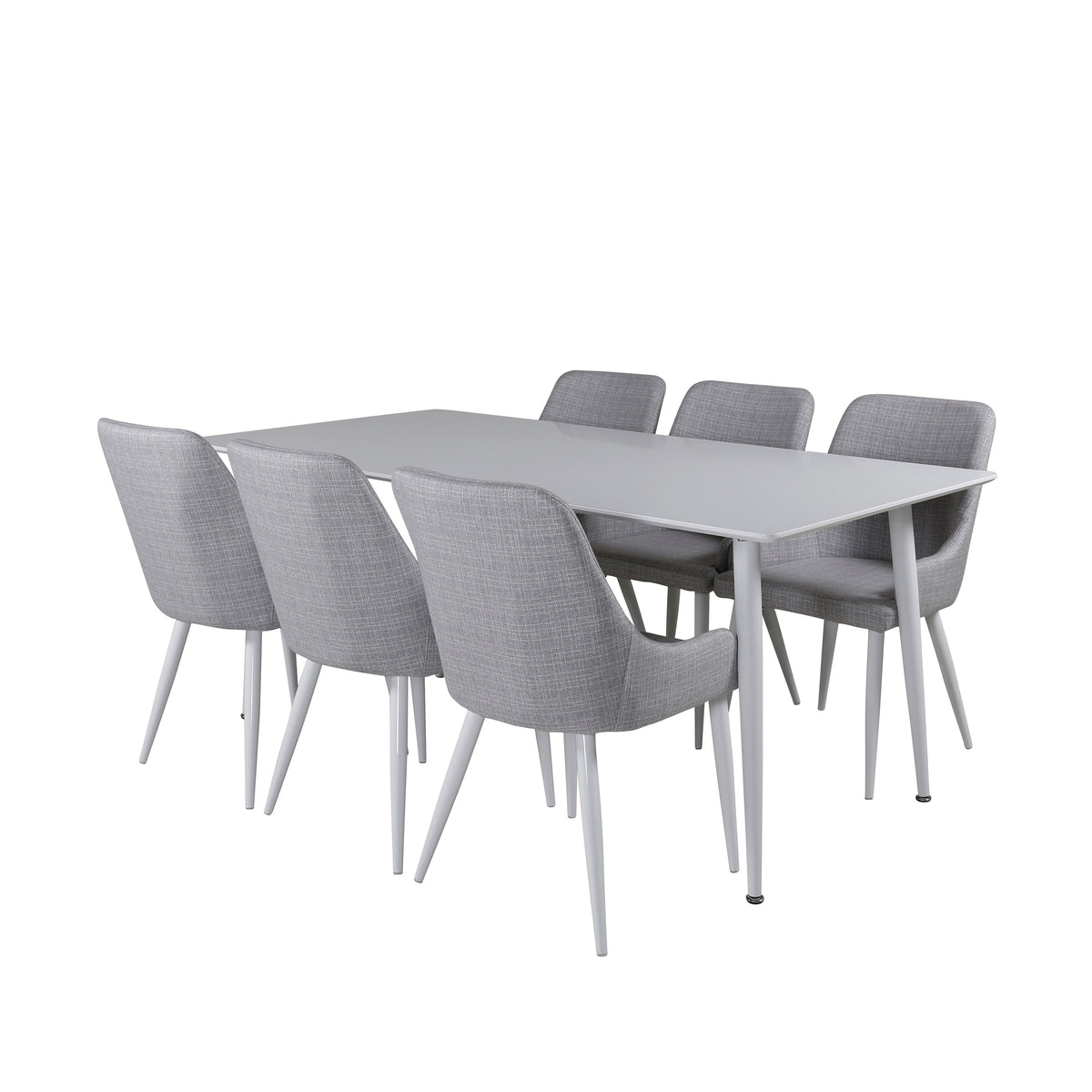 Polar Matbord med Plaza Stolarna – Bord: 75x180x90 Stol: 58x86x49