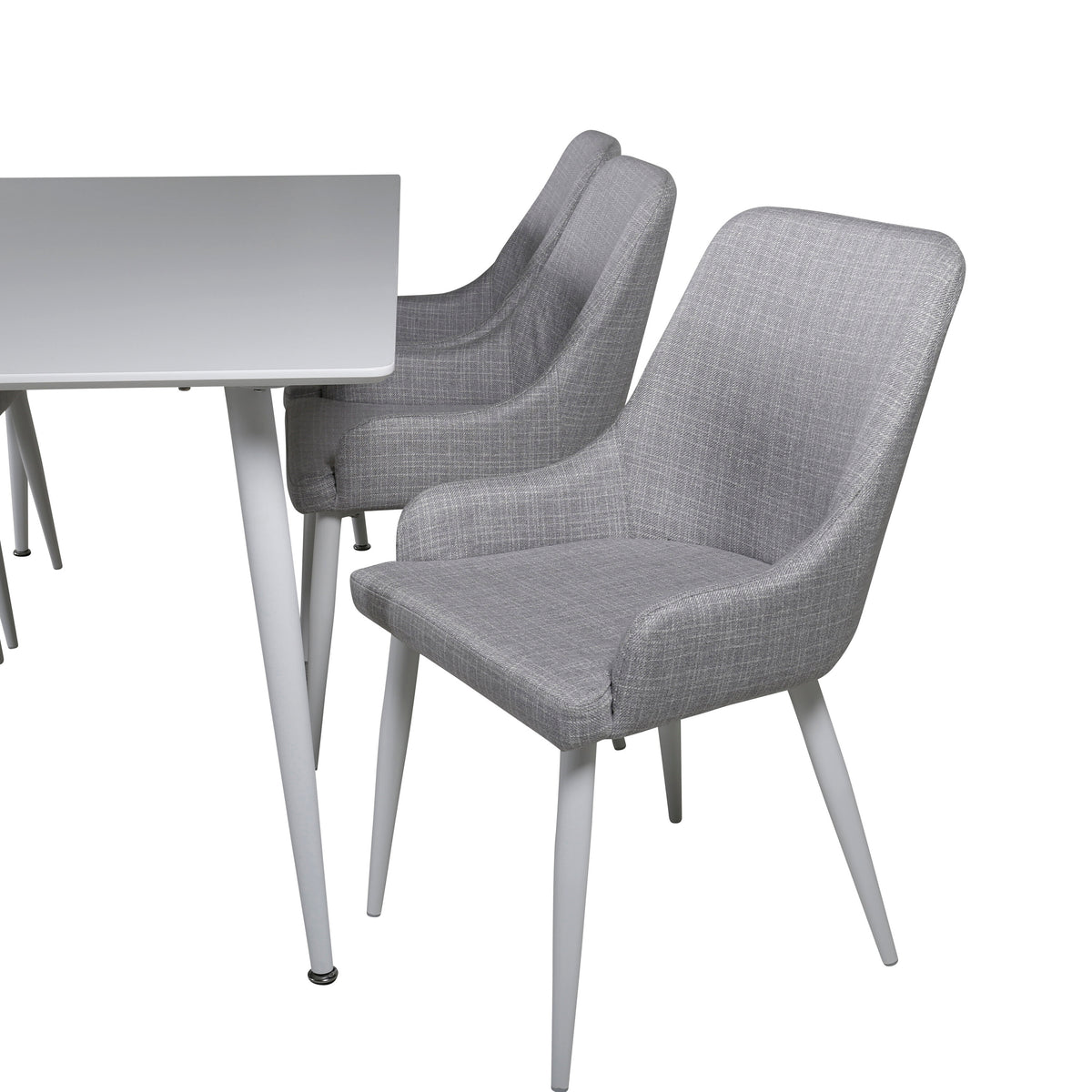 Polar Matbord med Plaza Stolarna – Bord: 75x180x90 Stol: 58x86x49