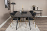 Gold Matbord med Arrow Stolarna – Bord: 76x180x85 Stol: 61x79x58