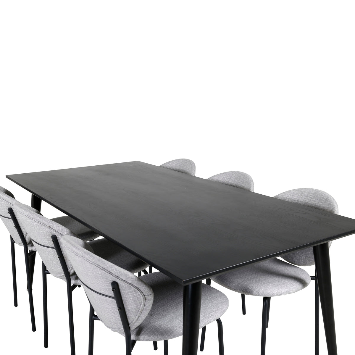 Dipp Matbord med Vault Stolarna – Bord: 75,5x180x90 Stol: 61,5x80x46