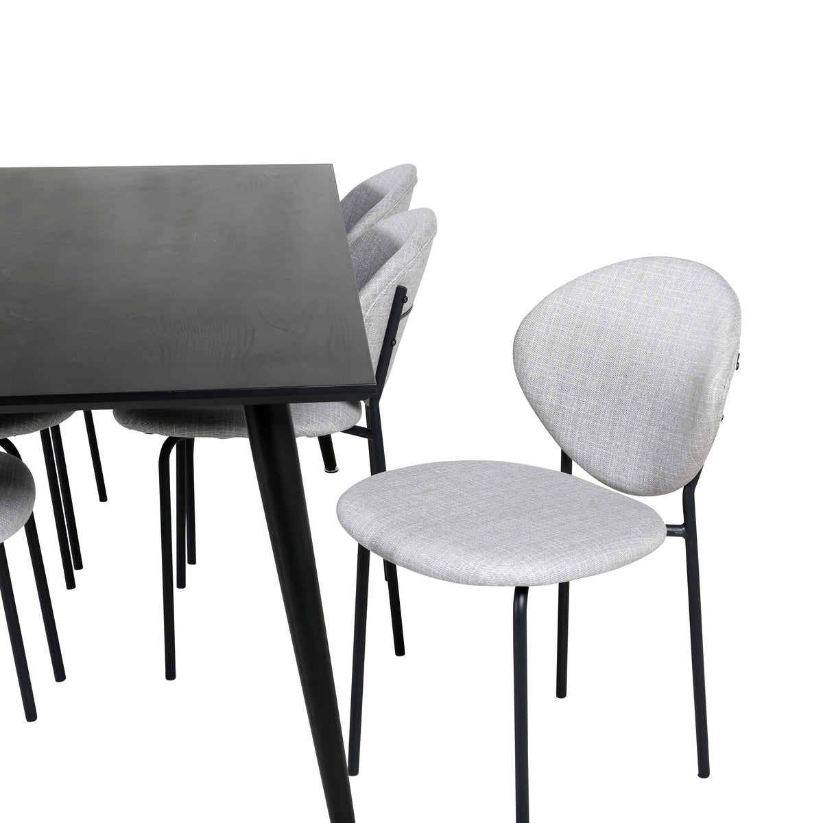Dipp Matbord med Vault Stolarna – Bord: 75,5x180x90 Stol: 61,5x80x46