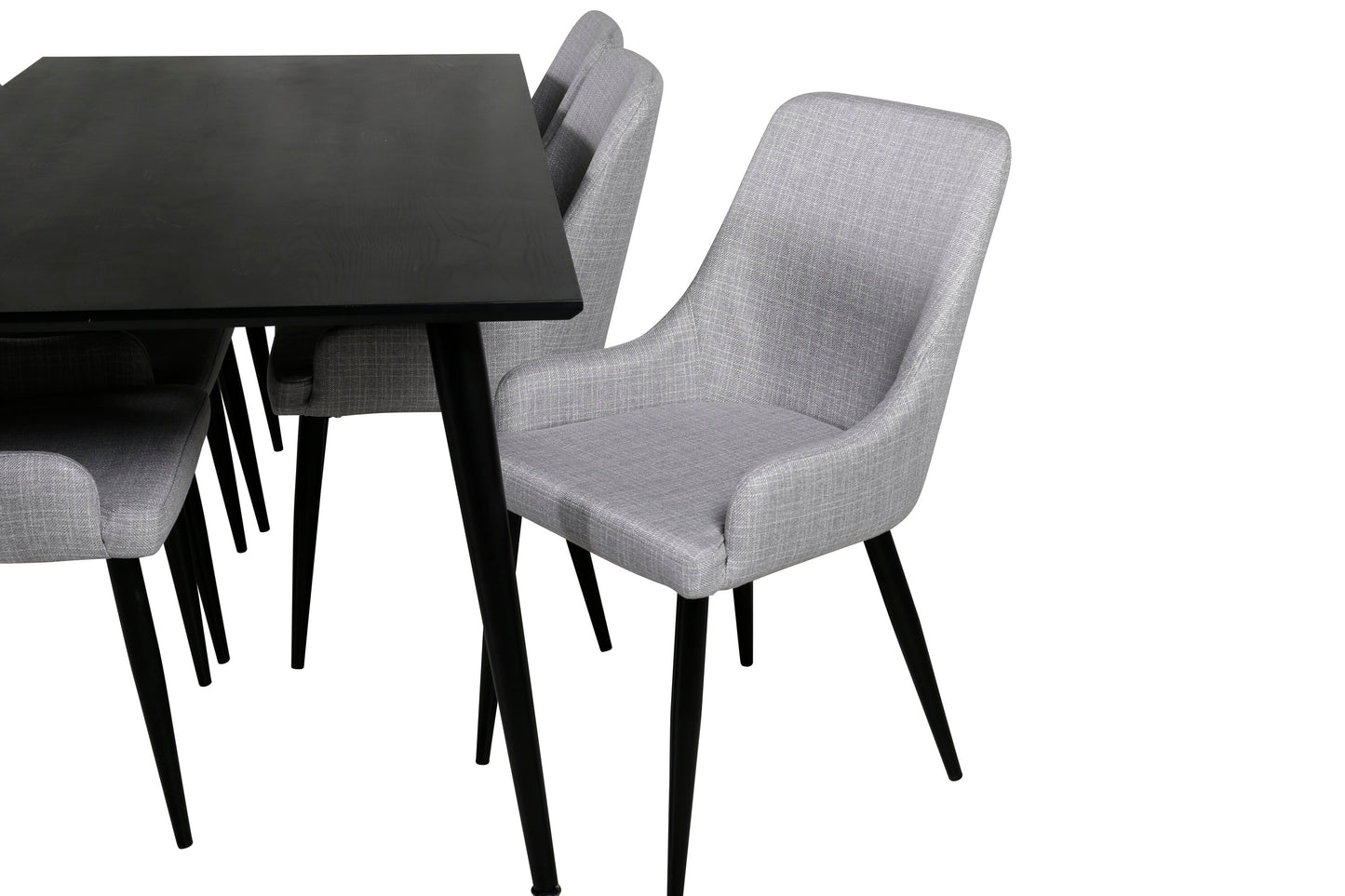 Dipp Matbord med Plaza Stolarna Matgrupp