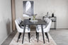 Dipp Matbord med Plaza Stolarna – Bord: 75,5x180x90 Stol: 58x86x49