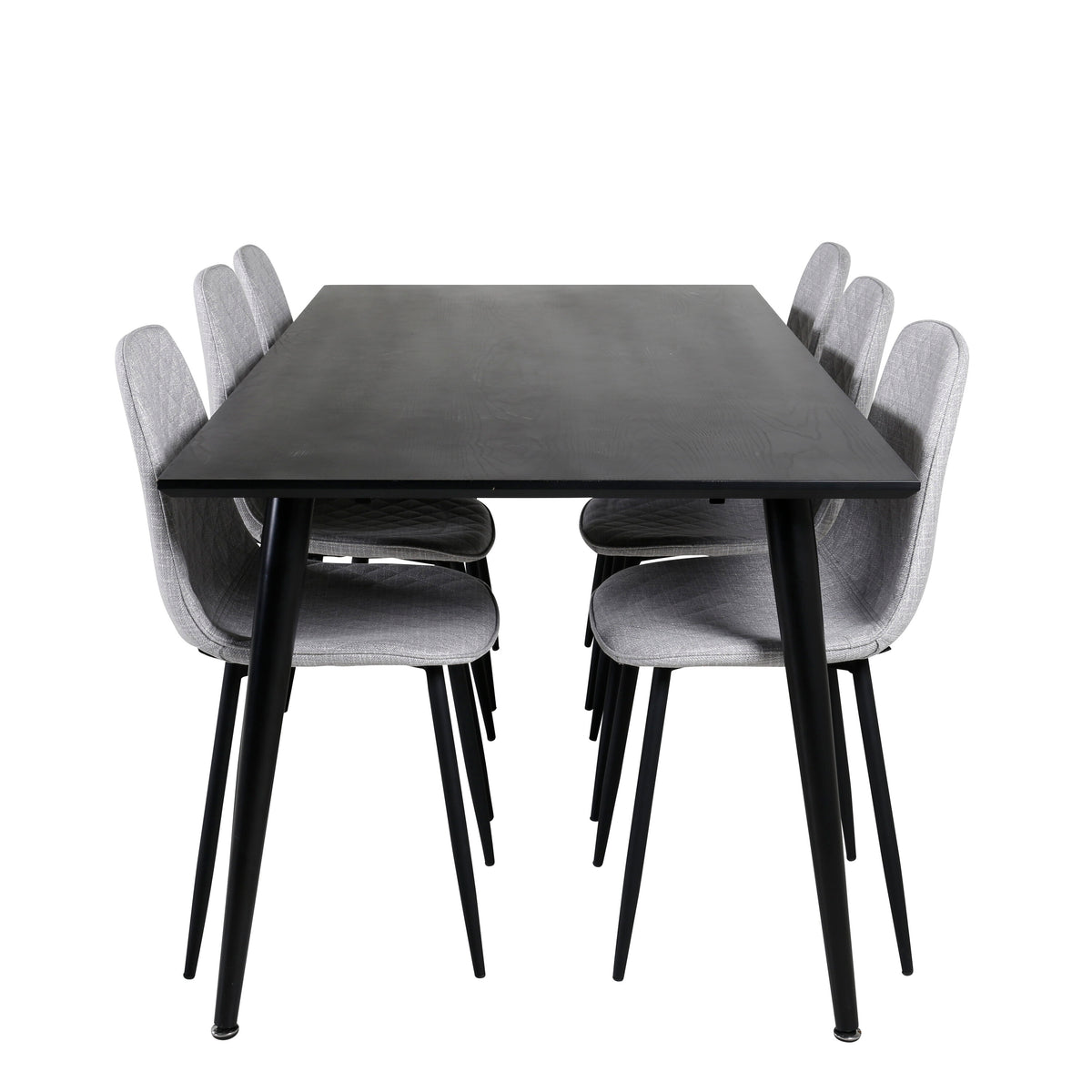 Dipp Matbord med Polar Stolarna – Bord: 75,5x180x90 Stol: 52x86x44