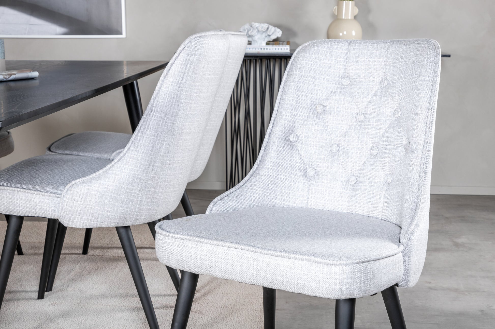 Dipp Matbord med Velvet Deluxe Stolarna Matgrupp
