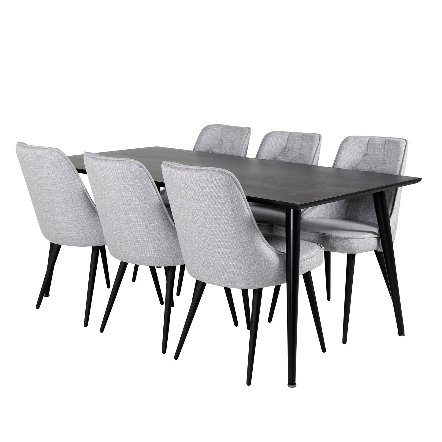 Dipp Matbord med Velvet Deluxe Stolarna Matgrupp