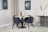 Estelle Matbord med Velvet Stolarna – Bord: ⌀106 Stol: 57x76,5x50