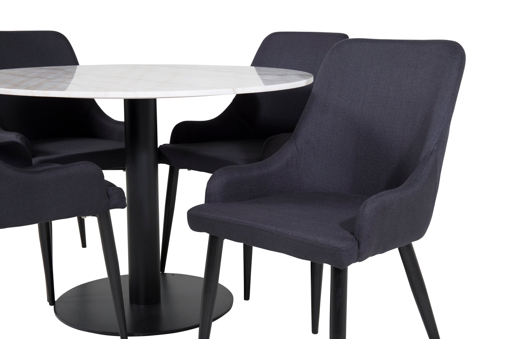 Estelle Matbord med Plaza Stolarna Matgrupp