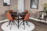 Dipp Matbord med Polar Stolarna – Bord: ⌀115 Stol: 54x88x44