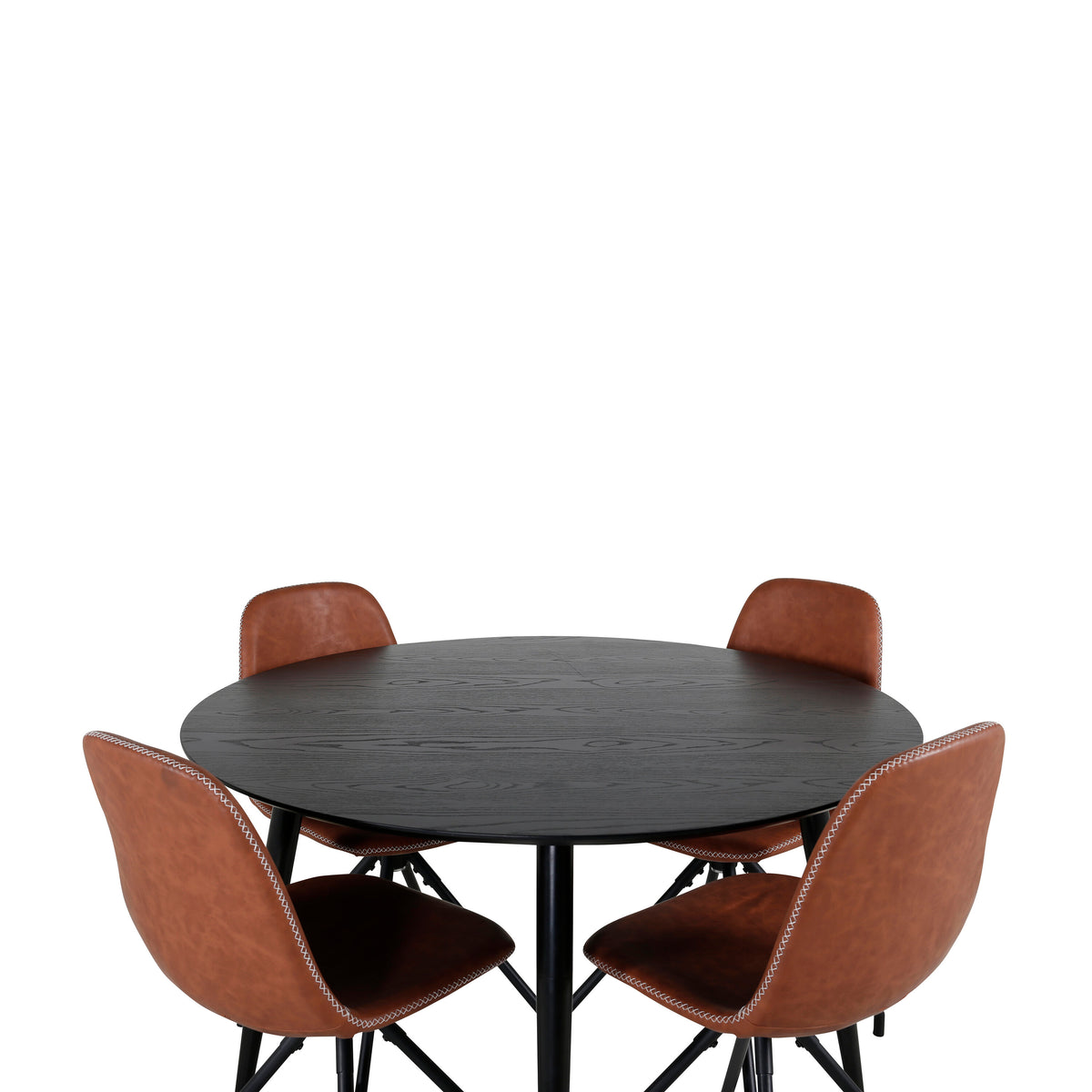 Dipp Matbord med Polar Stolarna – Bord: ⌀115 Stol: 54x88x44