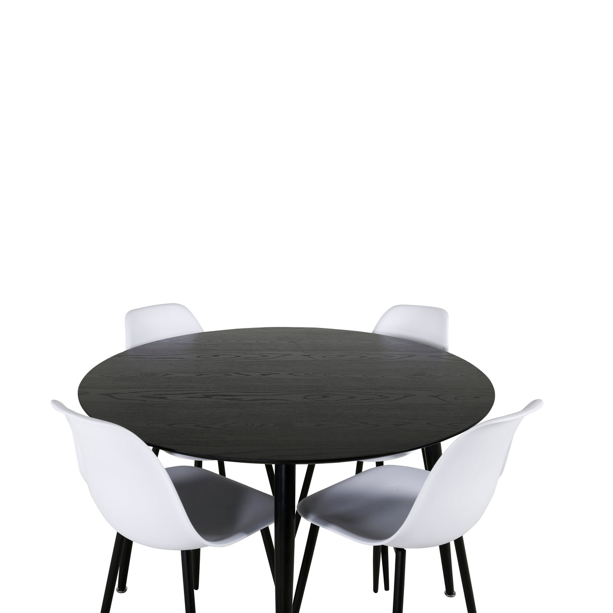 Dipp Matbord med Polar Stolarna – Bord: ⌀115 Stol: 58x81x45,5