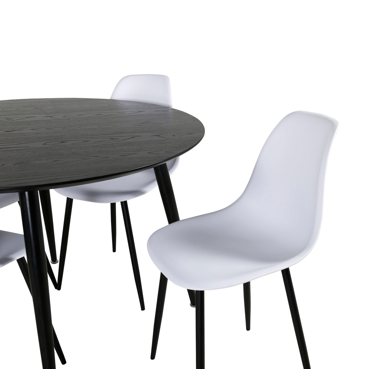 Dipp Matbord med Polar Stolarna – Bord: ⌀115 Stol: 58x81x45,5