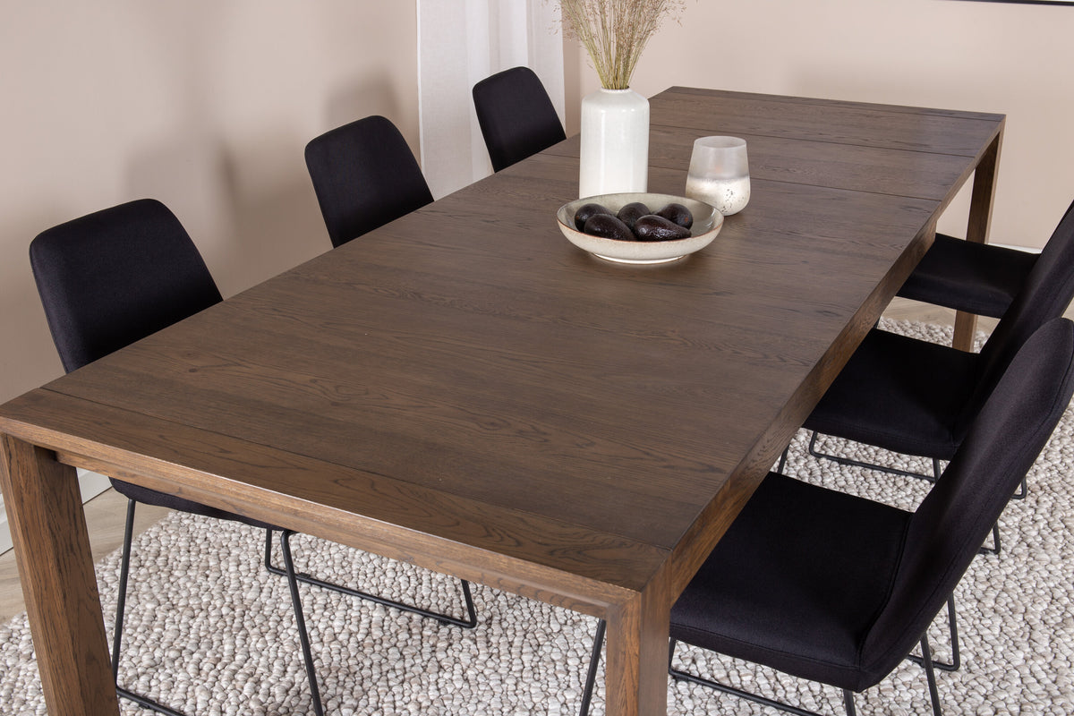 Slider Matbord med Muce Stolarna – Bord: 75x170x95 Stol: 63x84x43
