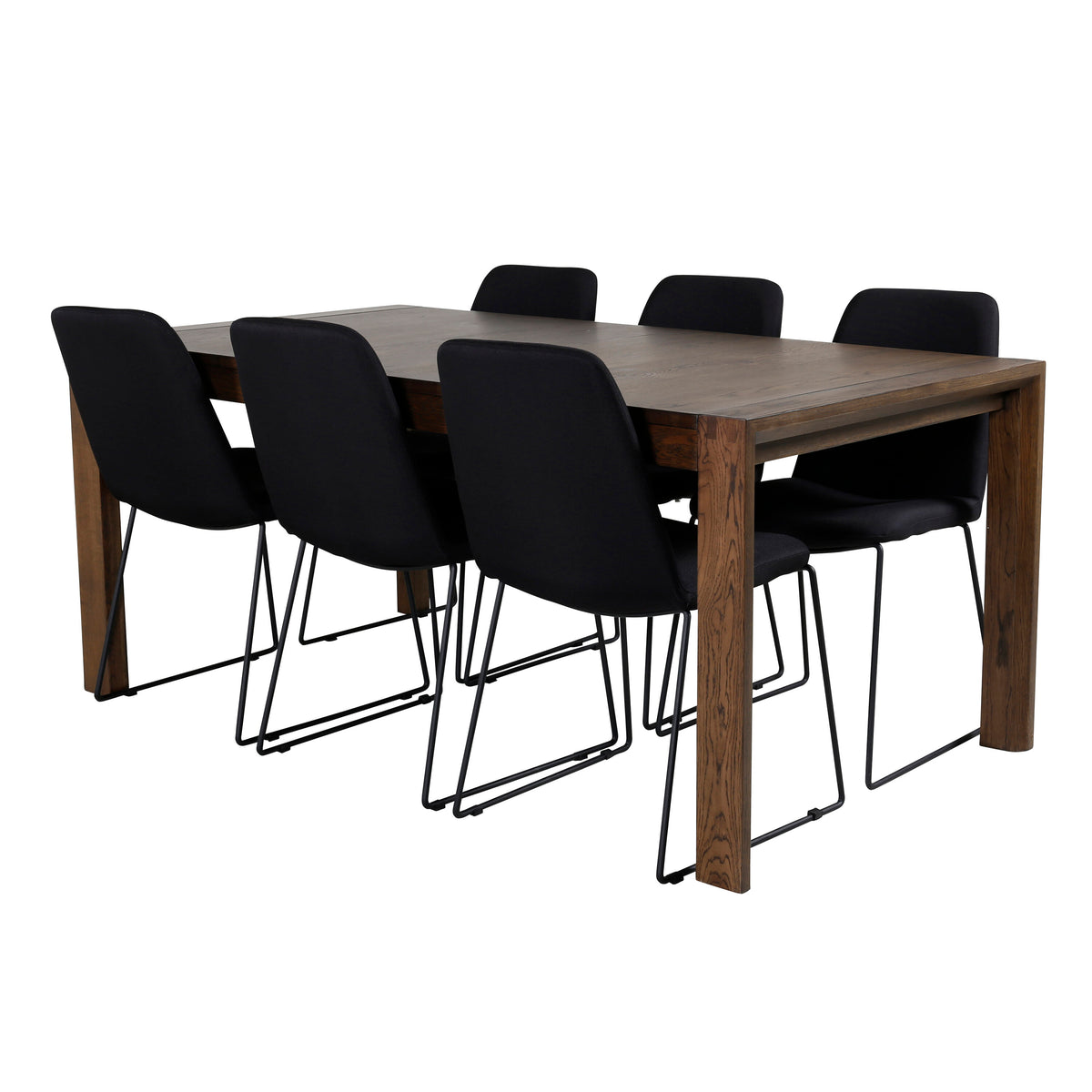 Slider Matbord med Muce Stolarna – Bord: 75x170x95 Stol: 63x84x43