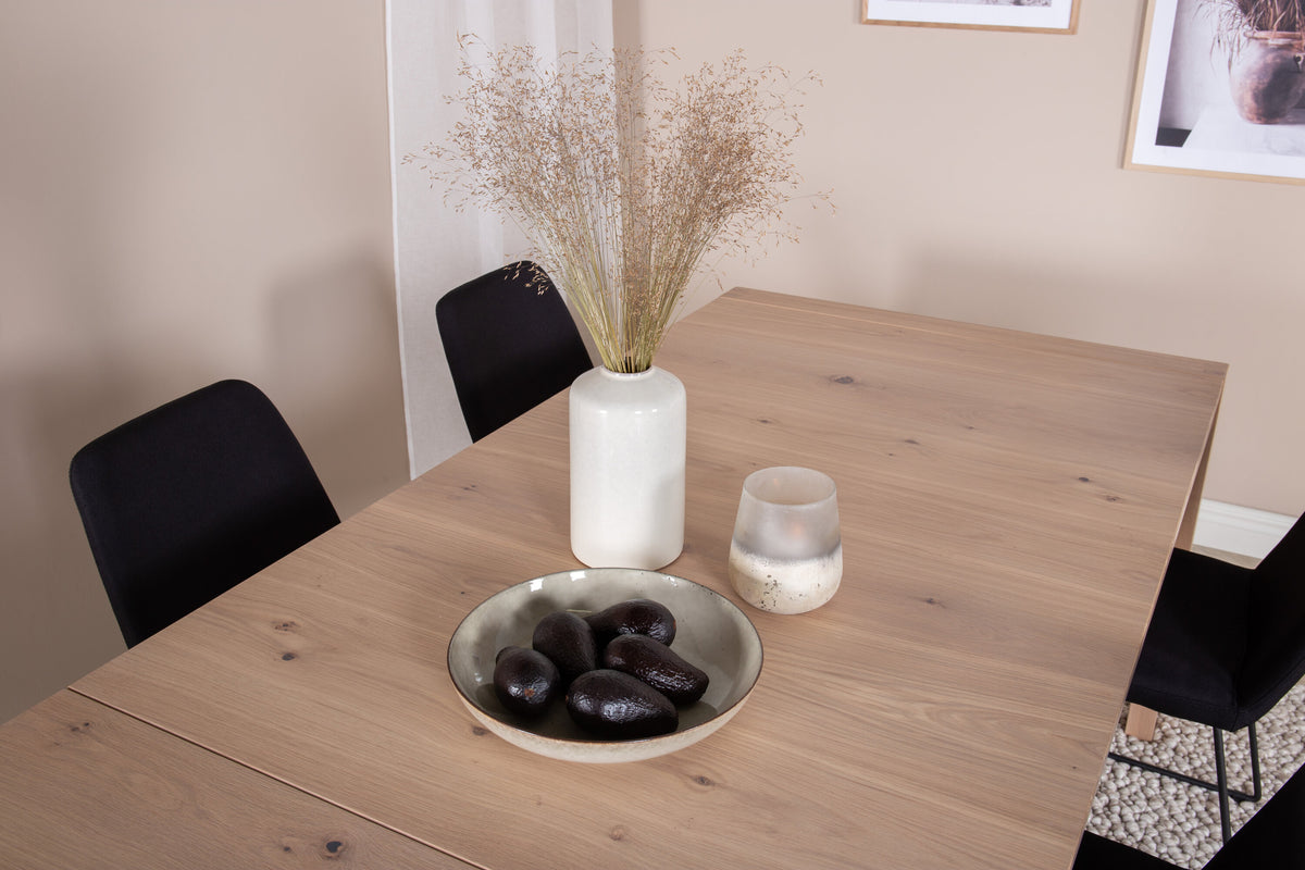 Slider Matbord med Muce Stolarna – Bord: 75x160x85 Stol: 58x86x49