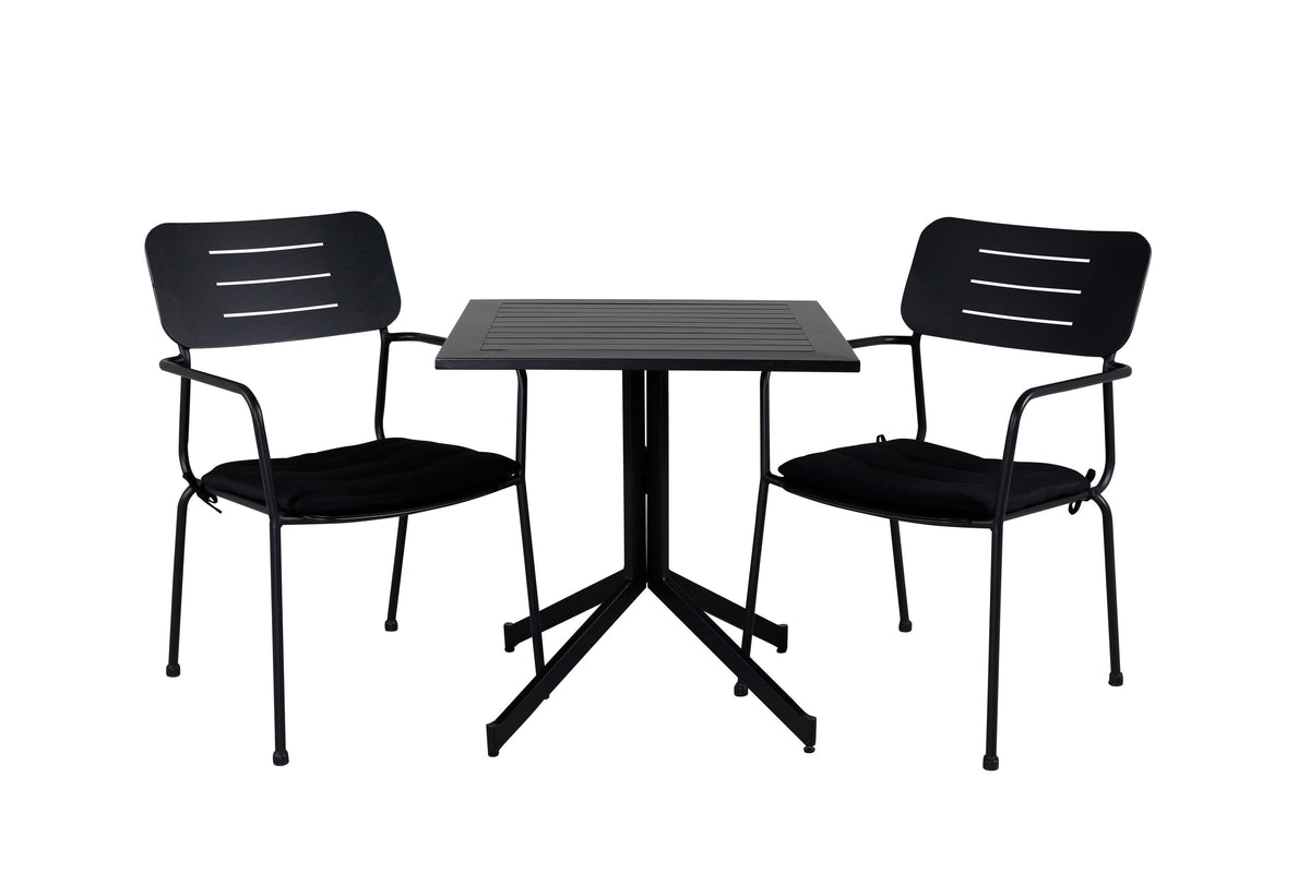 Way Rektangulär Matgrupp – Bord: 72x70x70 Stol: 61,5x88,5x56