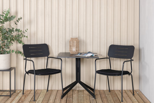 Way Rektangulär Matgrupp – Bord: 72x70x70 Stol: 61,5x88,5x56