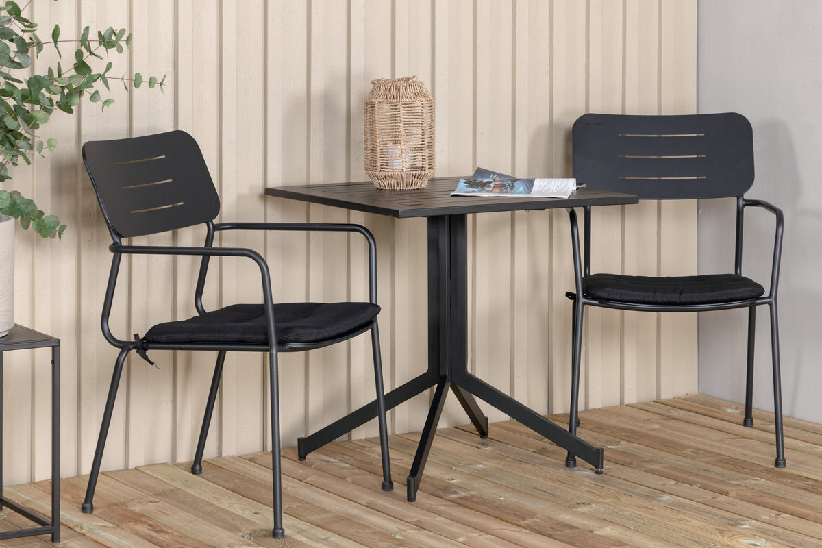 Way Rektangulär Matgrupp – Bord: 72x70x70 Stol: 61,5x88,5x56