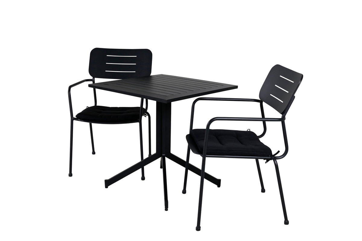 Way Rektangulär Matgrupp – Bord: 72x70x70 Stol: 61,5x88,5x56