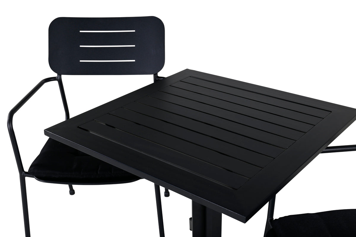 Way Rektangulär Matgrupp – Bord: 72x70x70 Stol: 61,5x88,5x56