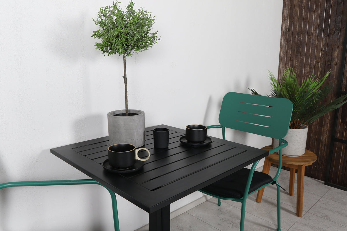 Way Rektangulär Matgrupp – Bord: 72x70x70 Stol: 61,5x88,5x56