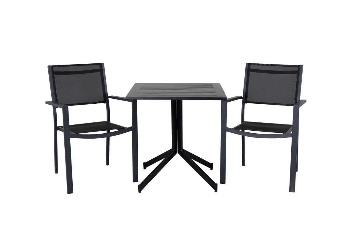 Way Rektangulär Matgrupp – Bord: 72x70x70 Stol: 60,5x88x56,5