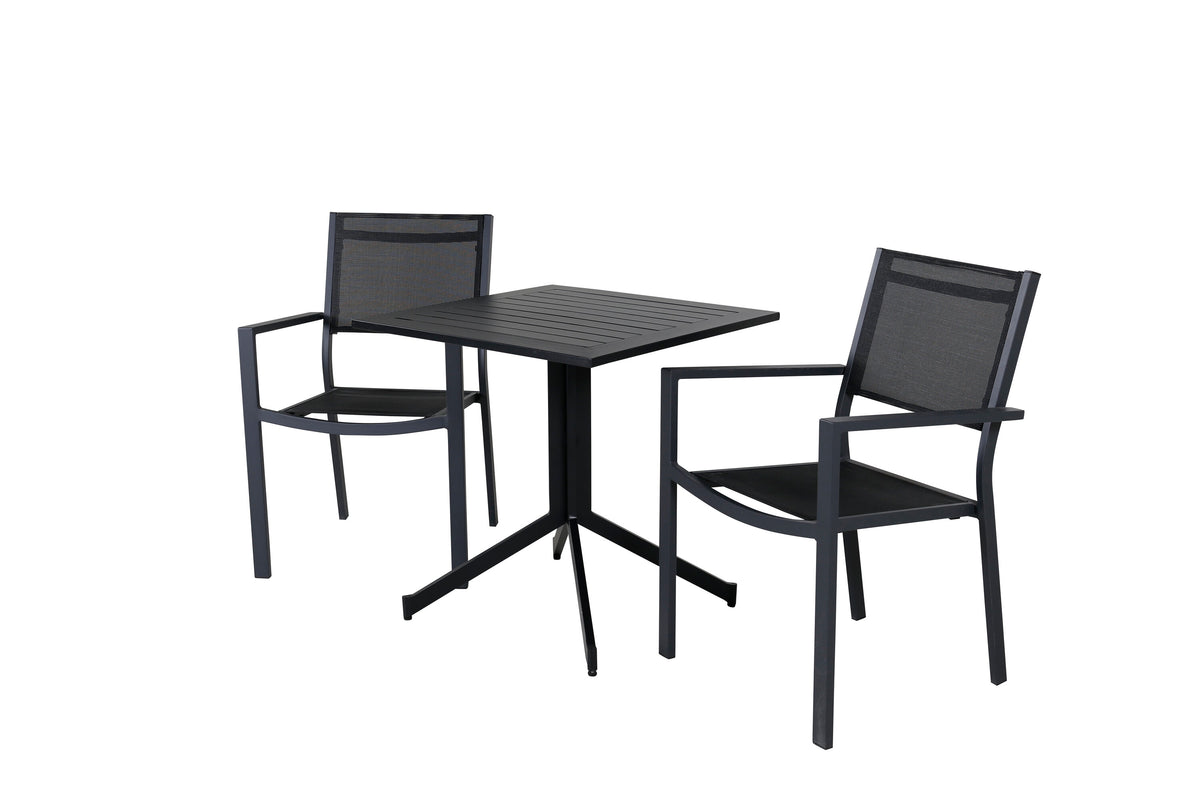 Way Rektangulär Matgrupp – Bord: 72x70x70 Stol: 60,5x88x56,5