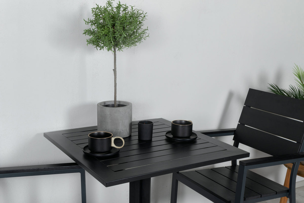 Way Rektangulär Matgrupp – Bord: 72x70x70 Stol: 59x89x57