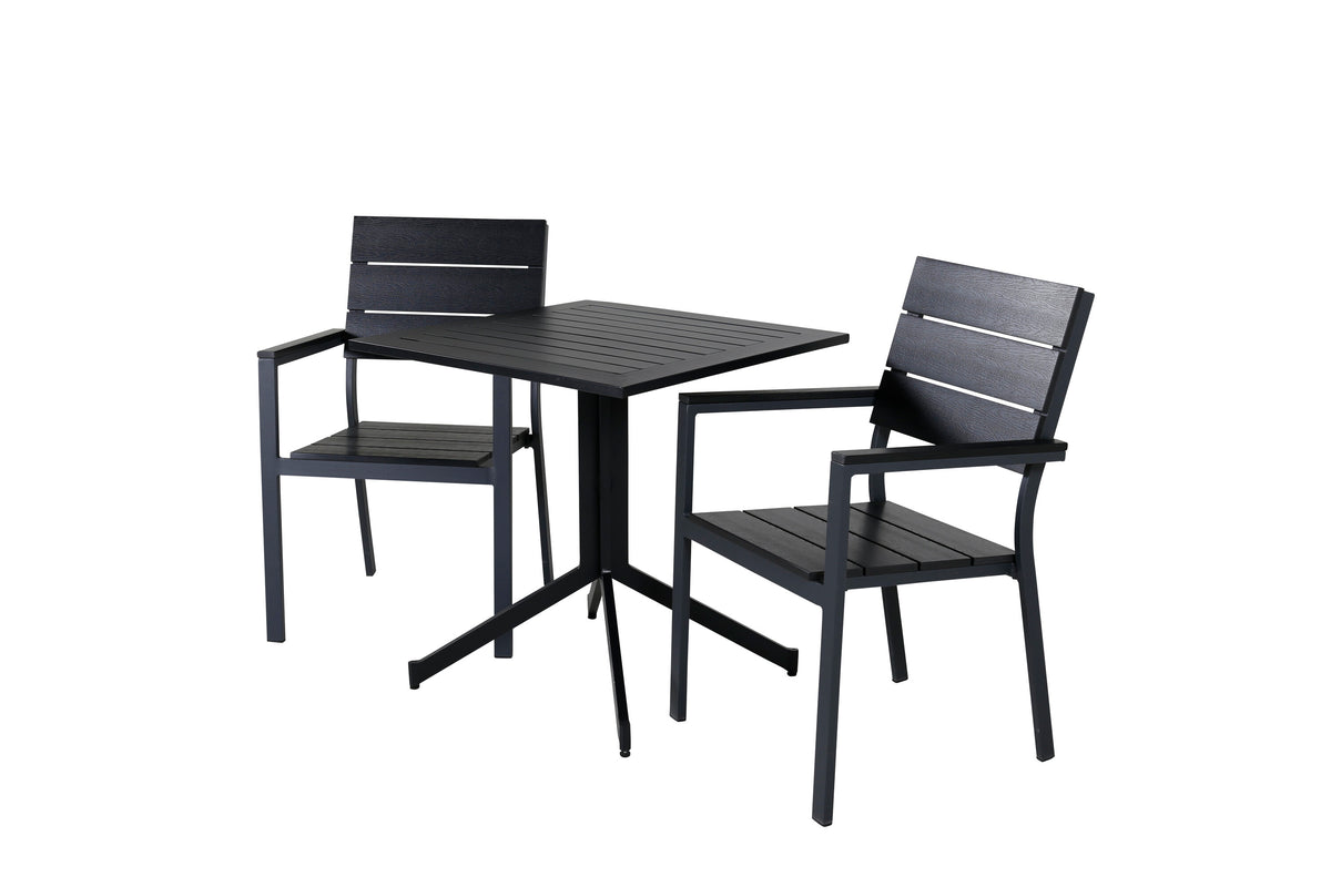 Way Rektangulär Matgrupp – Bord: 72x70x70 Stol: 59x89x57