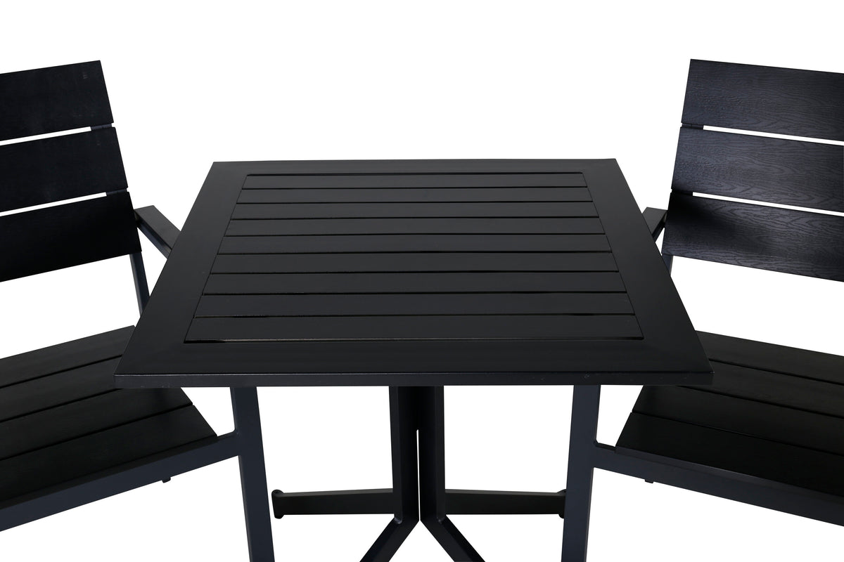 Way Rektangulär Matgrupp – Bord: 72x70x70 Stol: 59x89x57