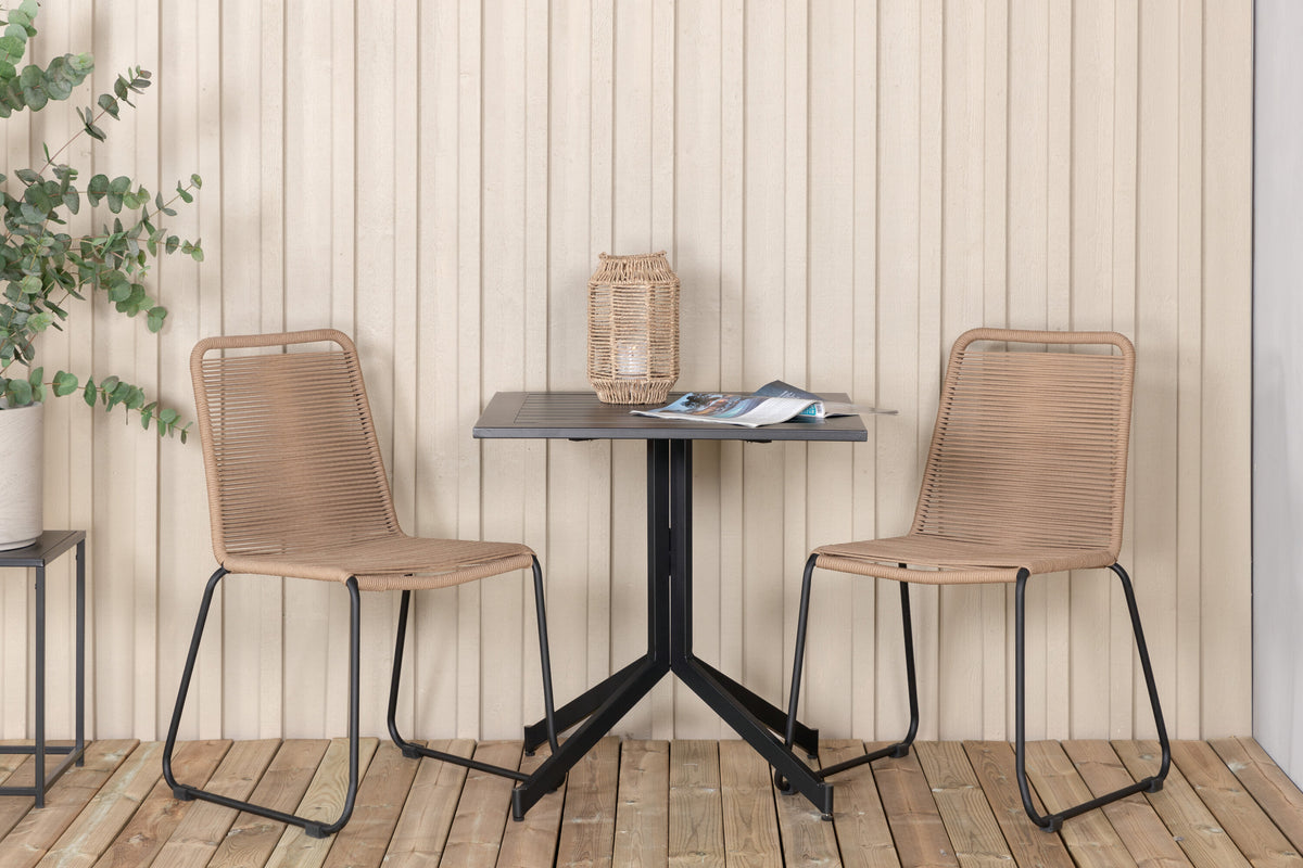 Way Rektangulär Matgrupp – Bord: 72x70x70 Stol: 59x86x57