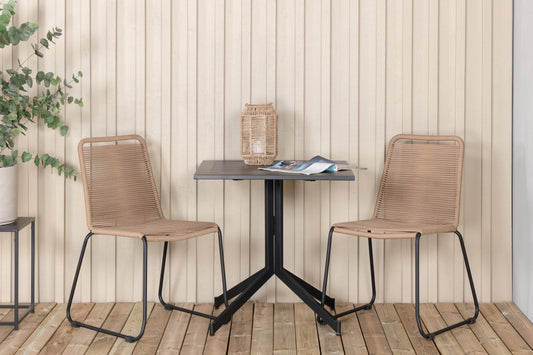 Way Rektangulär Matgrupp – Bord: 72x70x70 Stol: 59x86x57