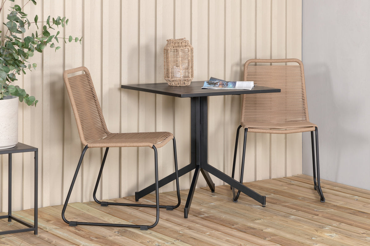 Way Rektangulär Matgrupp – Bord: 72x70x70 Stol: 59x86x57