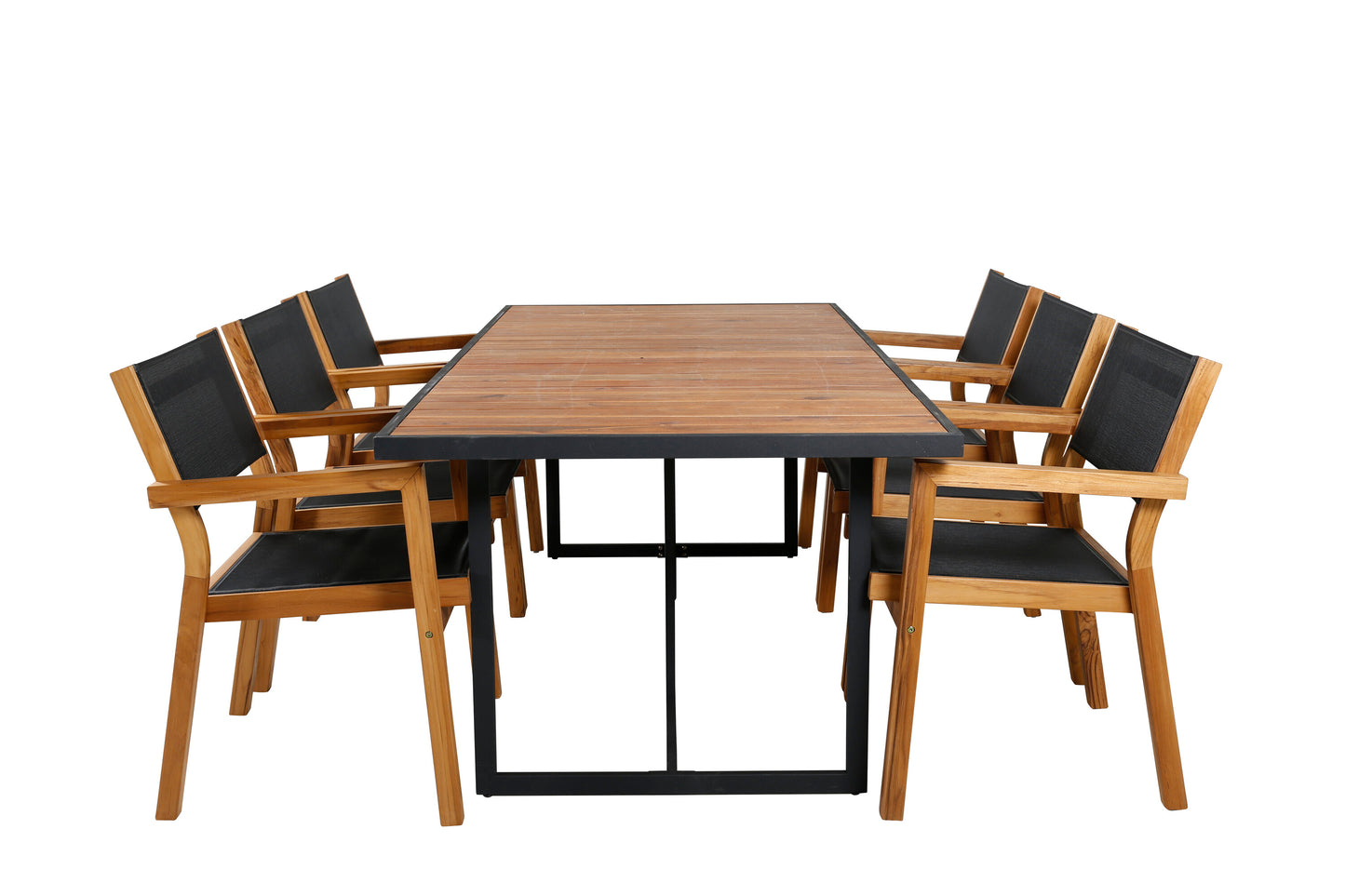 Khung Matbord med Venice Stolarna Matgrupp