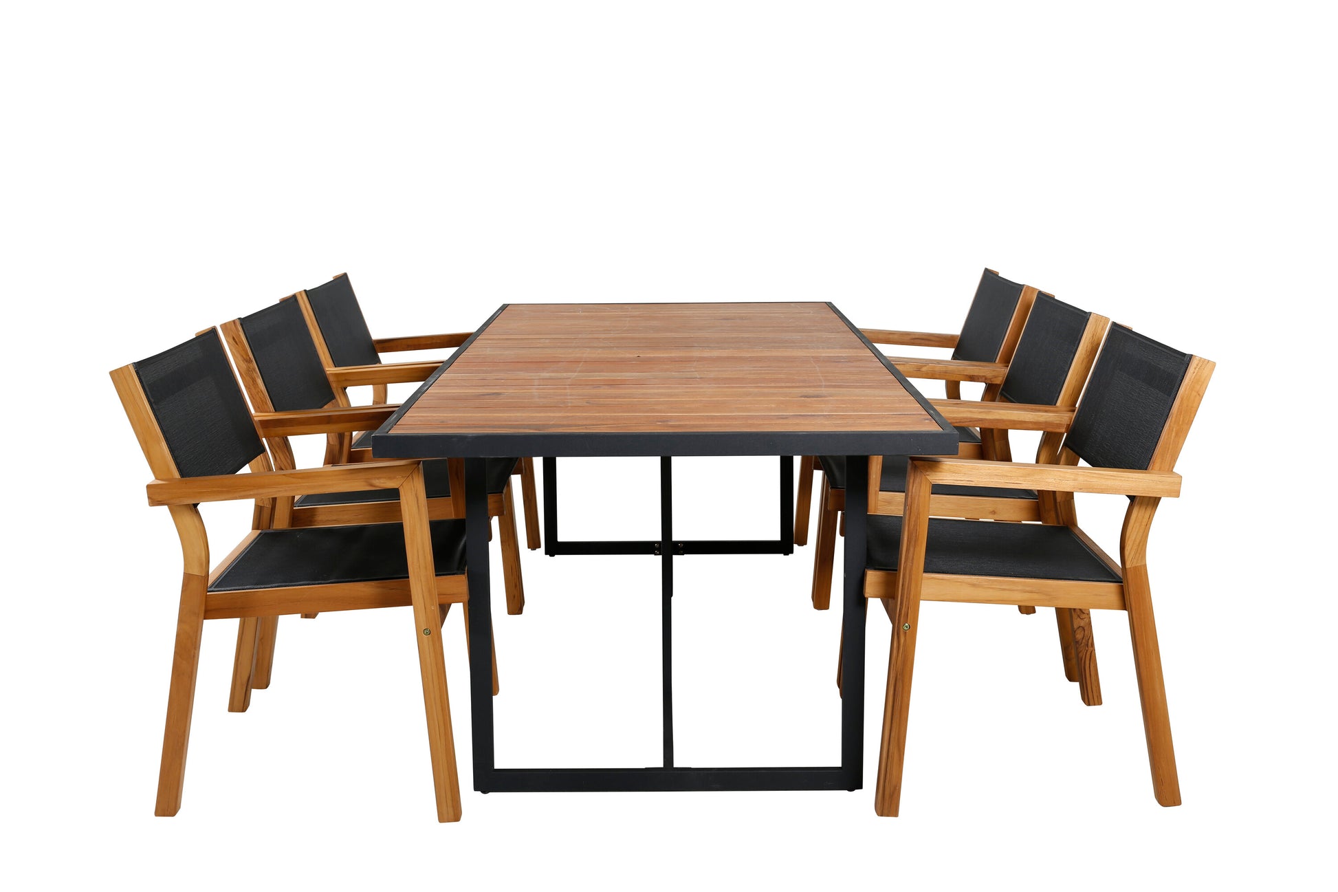Khung Matbord med Venice Stolarna Matgrupp