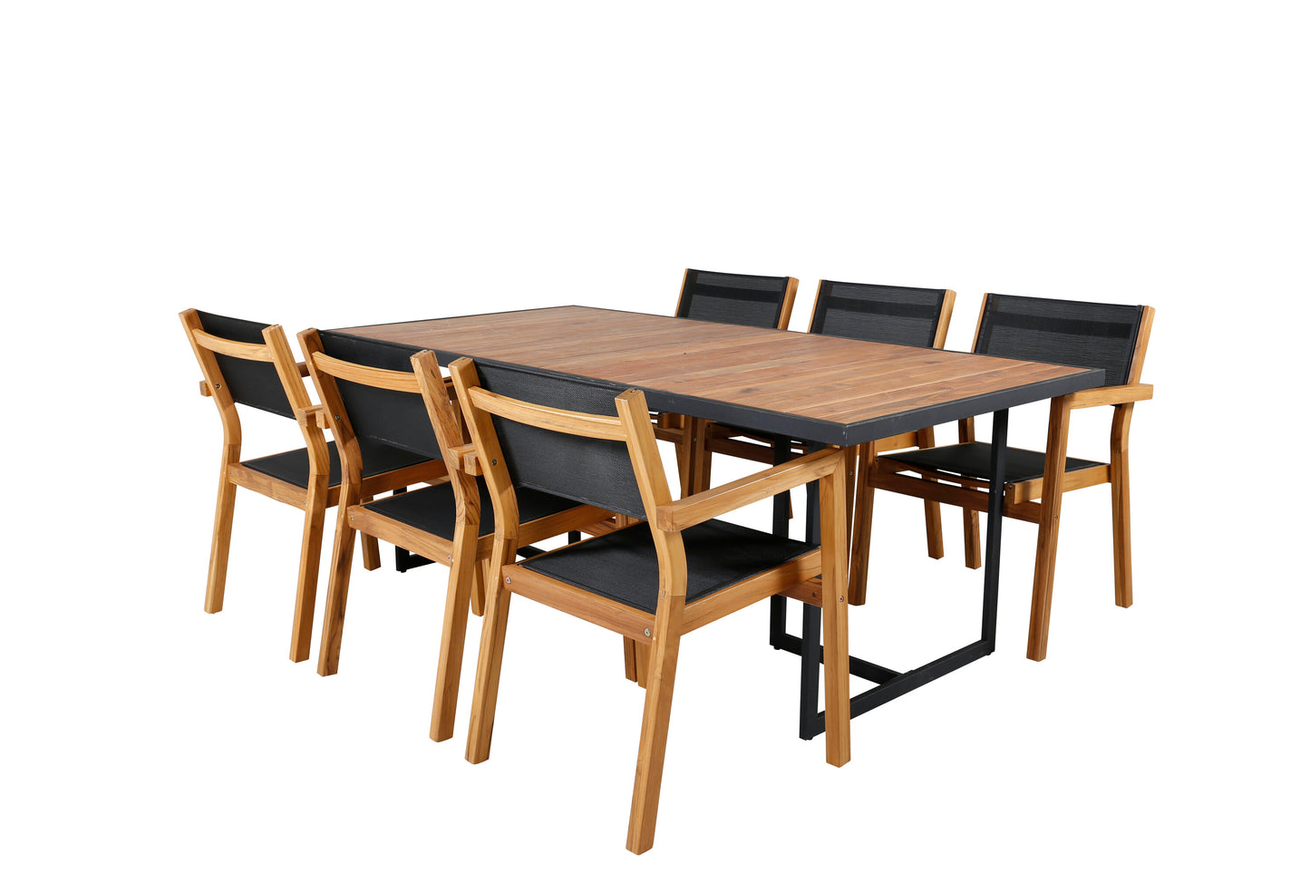 Khung Matbord med Venice Stolarna Matgrupp