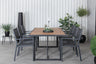 Khung Matbord med Copacabana Stolarna – Bord: 75x200x100 Stol: 60,5x88x56,5