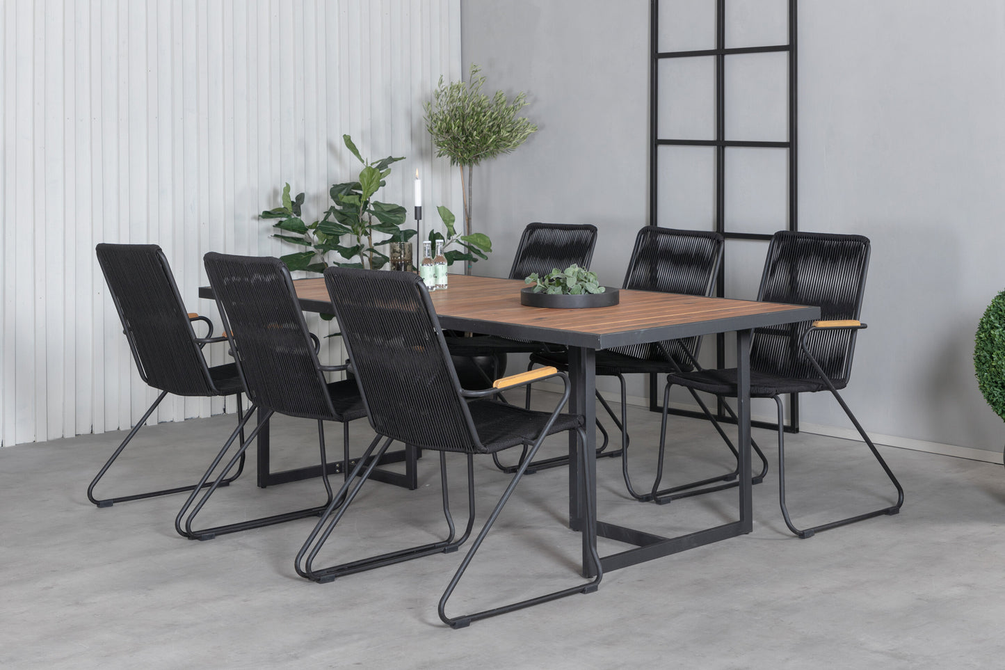 Khung Matbord med Bois Stolarna Matgrupp