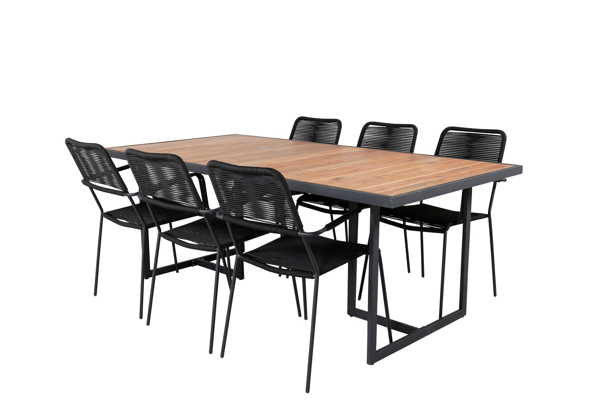 Khung Matbord med Lindos Stolarna Matgrupp